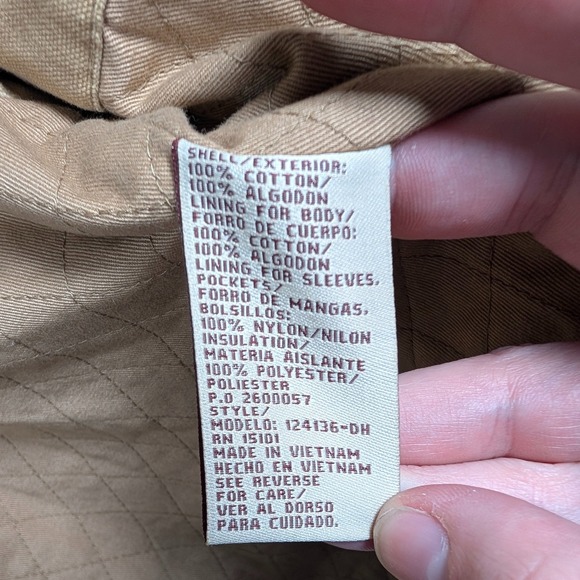 Vtg Duck Head Coat Mens 2XL Beige Field Chore Jacket Corduroy Flannel Lined - Picture 4 of 8